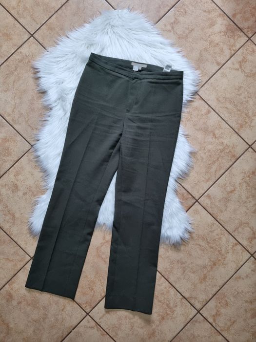 Eleganckie spodnie khaki damskie • Zara Basic • M/38