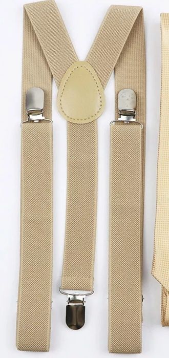 Conjunto suspensórios com gravata ou laço novos
