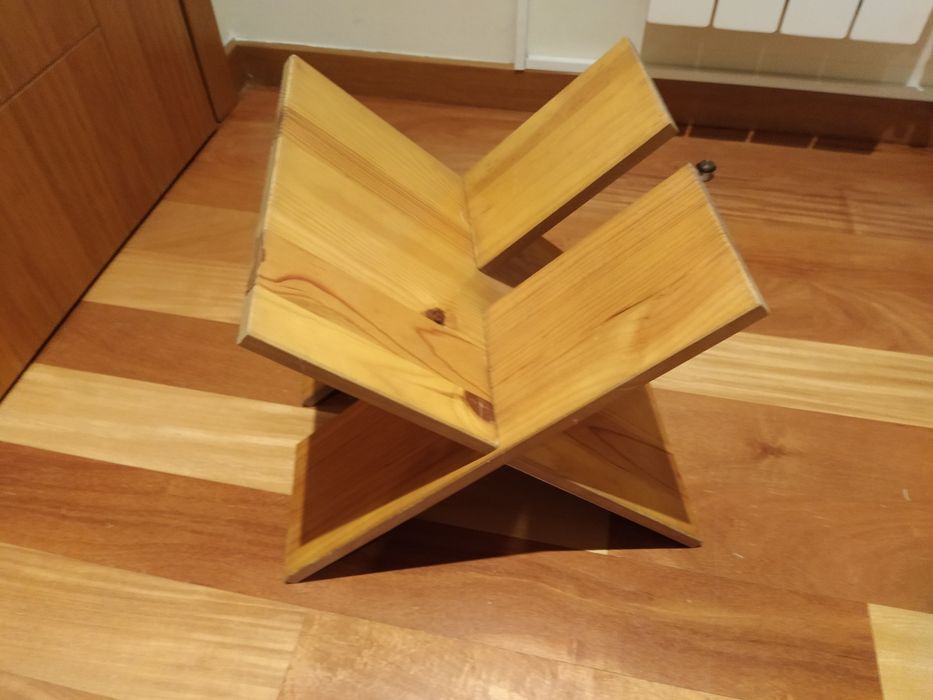 Wooden Magazine Rack