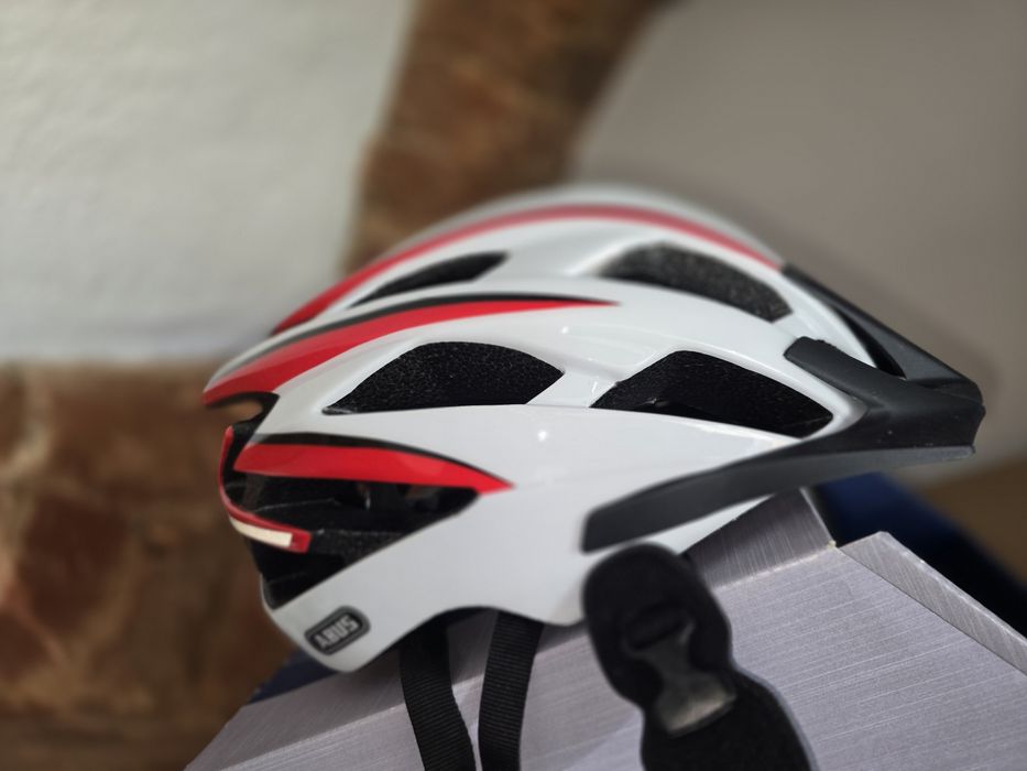 Nowy super kask rowerowy z Abus s-force pro race  red 58-62