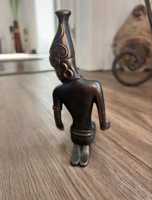 Magnífica estátua bronze antiga Parvati/Tara
