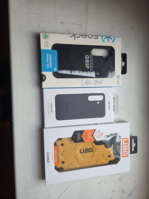 UAG Pathfinder, Samsung Silicone, Speck Presidio Grip  S24/S25