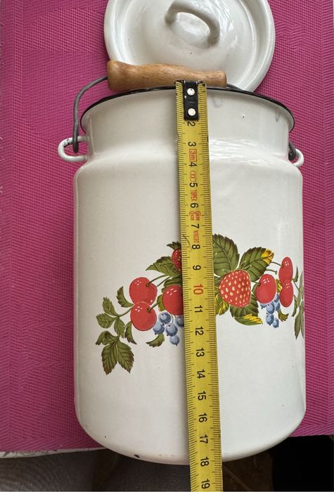 Бидон новый эмалированный