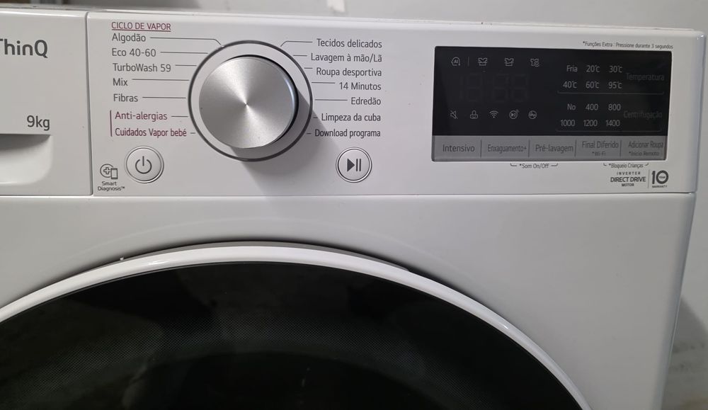 Máquina lavar roupa LG 9kg