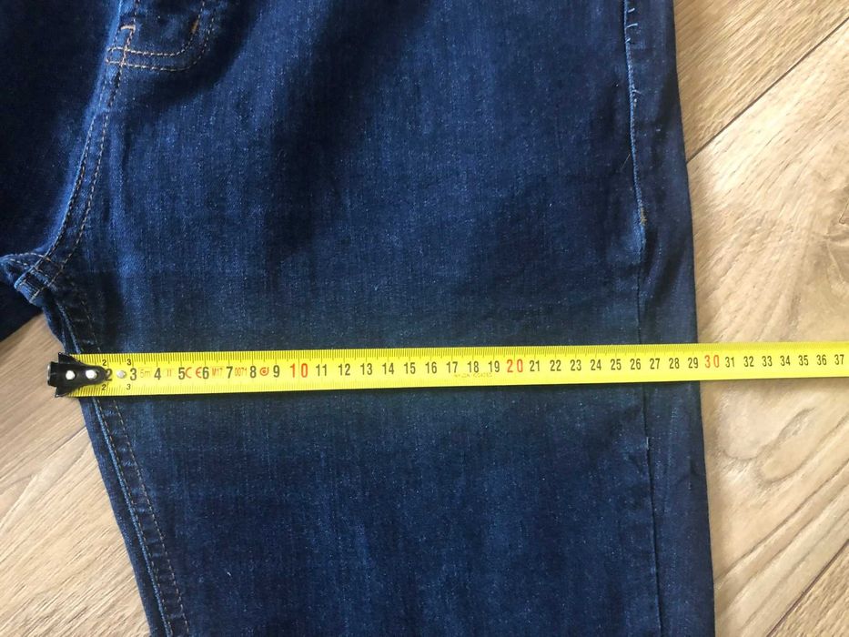 Spodnie męskie dżinsy elast Denim Co. W36/L32 granat 45zł