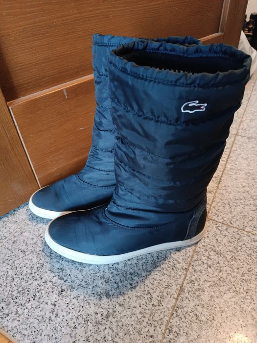 Lacoste granatowe poszukiwane śniegowce 40 40,5 norweski