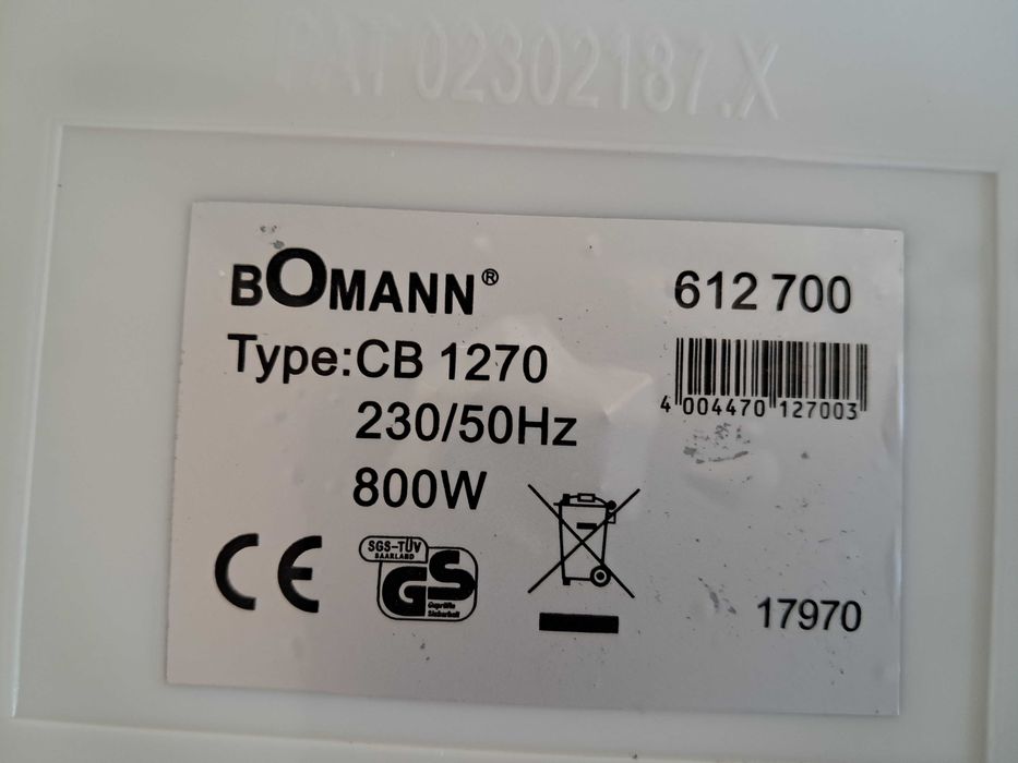 Parowar Bomann CB 1270, 3 poziomy, zdrowa żywność