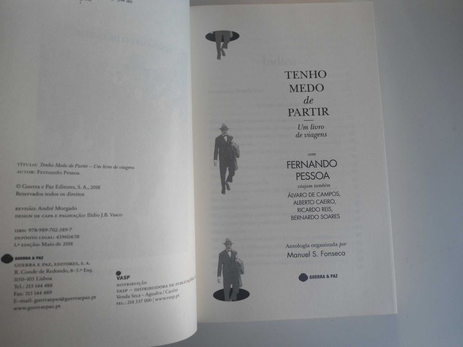 Tenho Medo de Partir-Um livro de Viagens por Fernando Pessoa