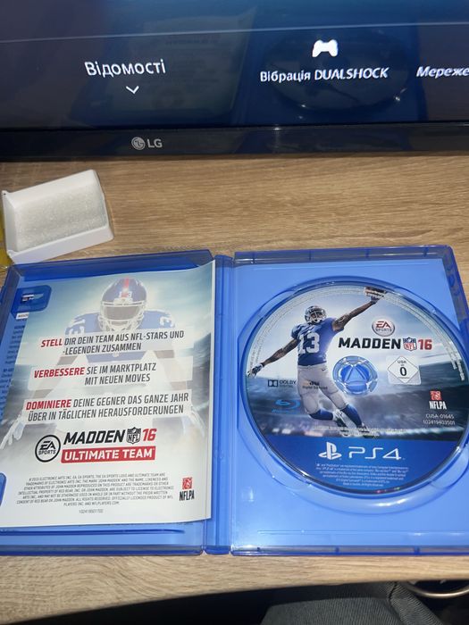 Диск з ігроб Madden 16