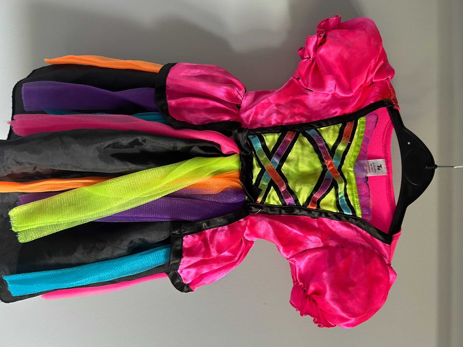 Strój przebranie czarownica Halloween 6-9 miesięcy 74cm