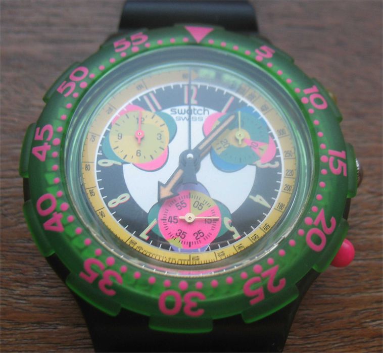 Relógio Vintage Swatch AquaChrono Cool Water - SBM1 0 2 (1 9 9 4)