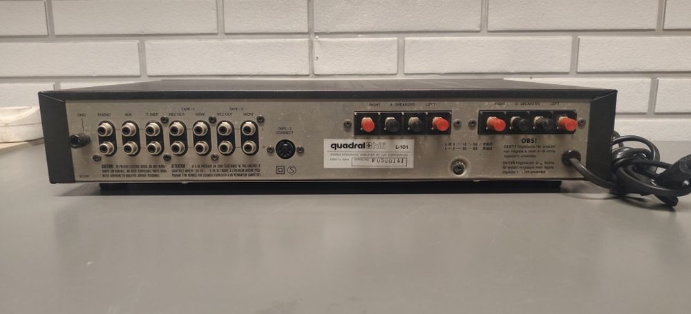 Wzmacniacz LUXMAN L-1A/ QUADRAL. Hi-fi stereo