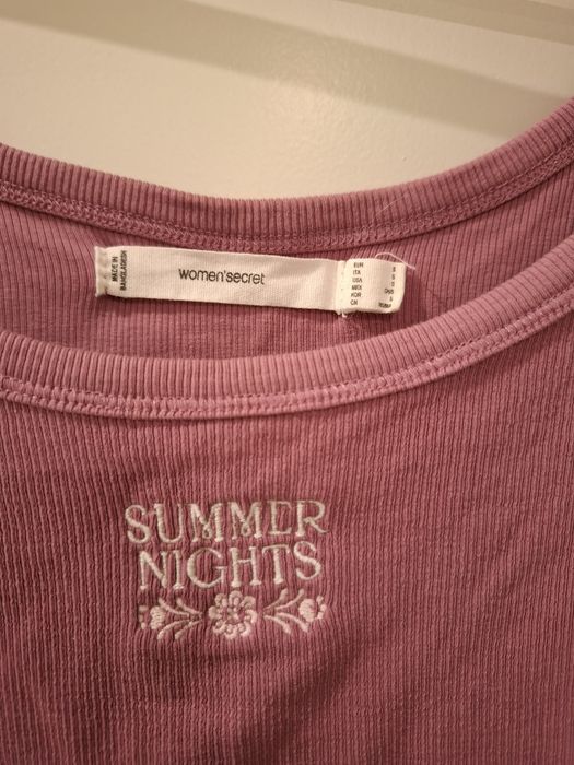 Camisola de pijama de verão 
Alças 
Women'secret 
Tamanho S