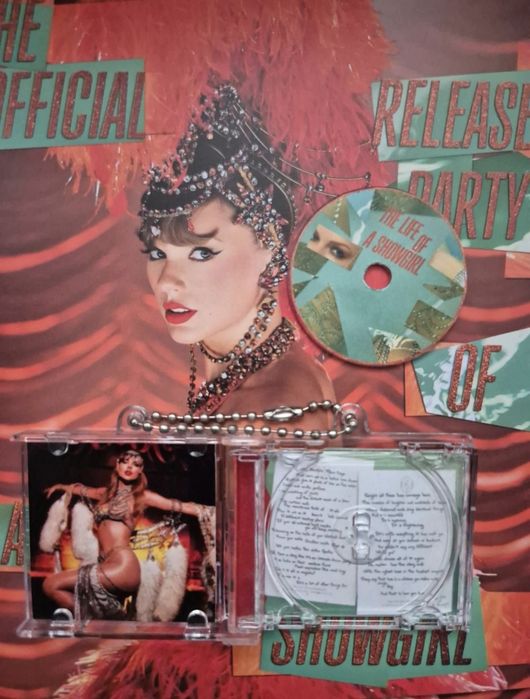 The life of a showgirl Spotify NFC Taylor Swift Mini CD breloczek