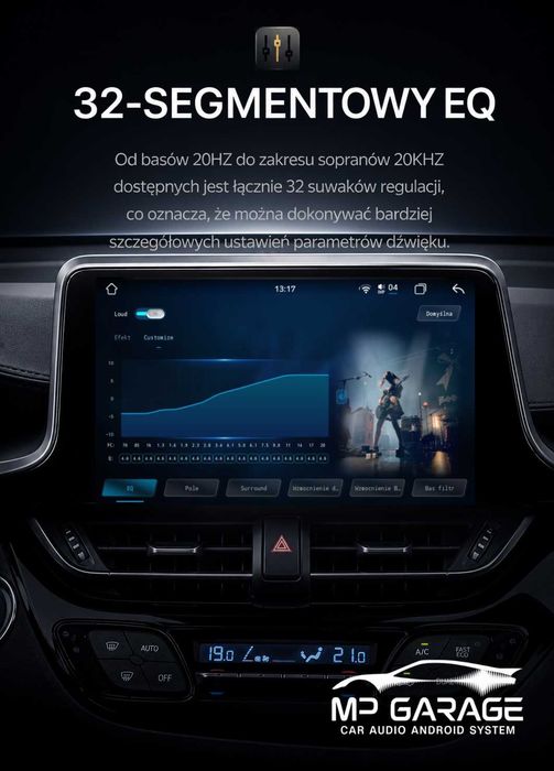 Toyota CH-R Radio Nawigacja Android 14 LTE CarPlay AndroidAuto Montaż Gwarancja PL