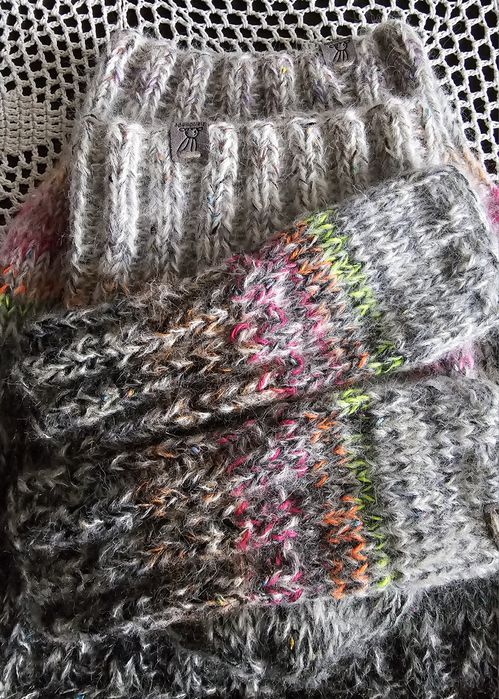 Czapka komin rękawiczki handmade