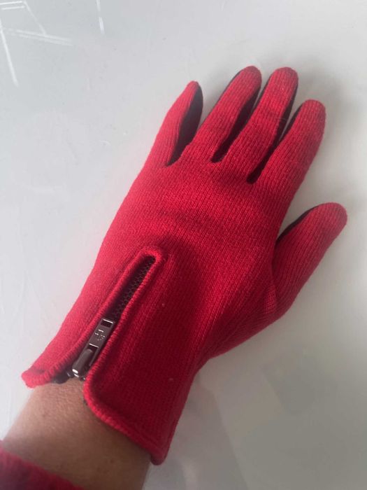 Luvas vermelhas de senhora Ralph Lauren