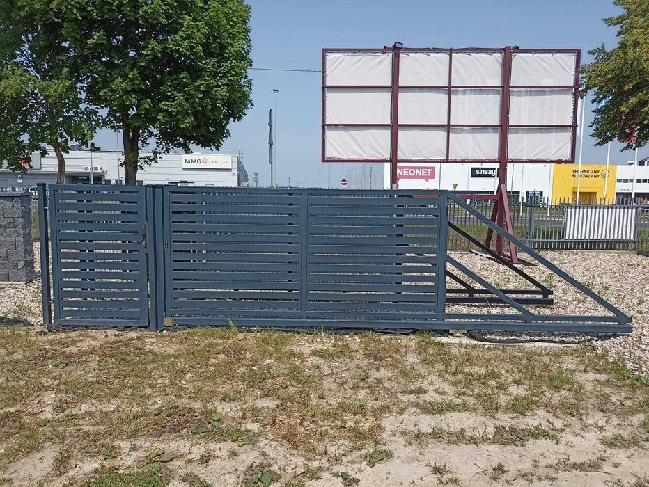 ogrodzenia ogrodzenie panelowe panele słupki brama furtka płot palety