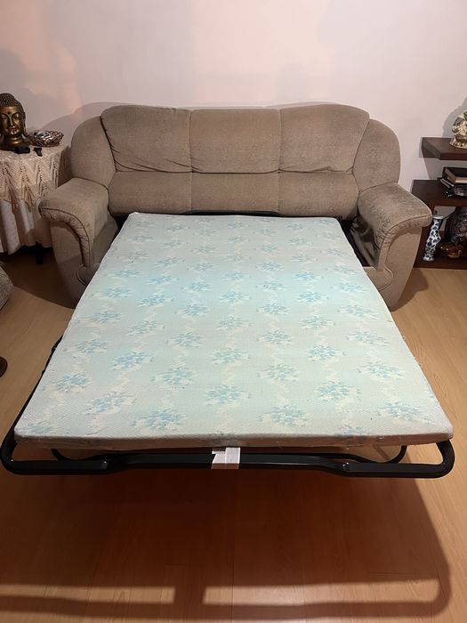 Sofá cama + 2 poltronas