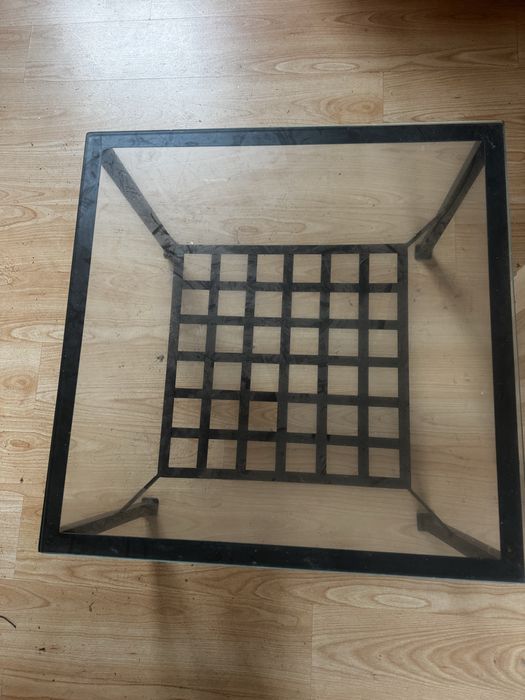 Mesa de centro ferro e vidro