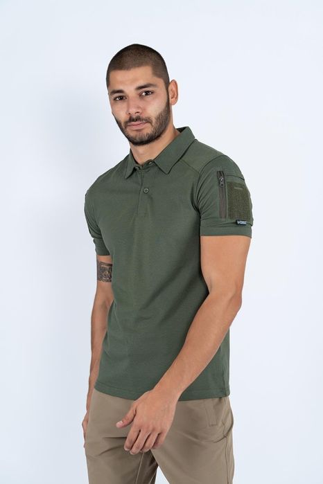 Футболка військова Пoлo Combat Tactikal хакі XL - 3XL