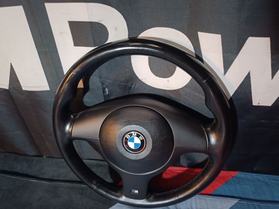 Volante pack M em pele preta original para bmw