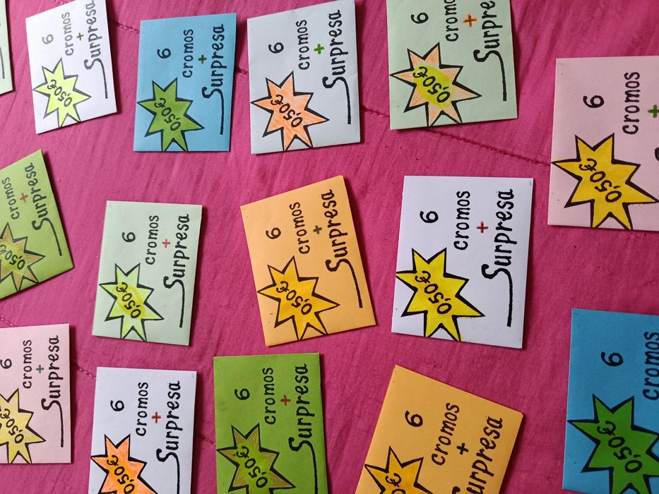 Lote de SAQUETAS Seladas de CROMOS ( personalizadas )