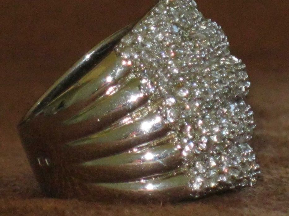 Anel Prata Maciça de Lei 925`/.. C/Contraste