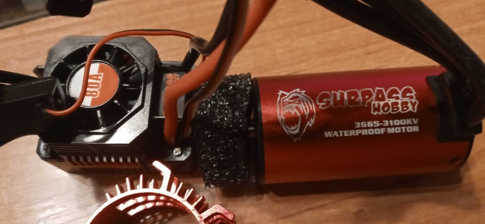 Zestaw bezszczotkowy  RC 1/8 , 1/10.