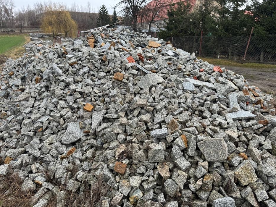 Granit gabion 50-150 mm glazy grys Boleslawiec dolnyslask