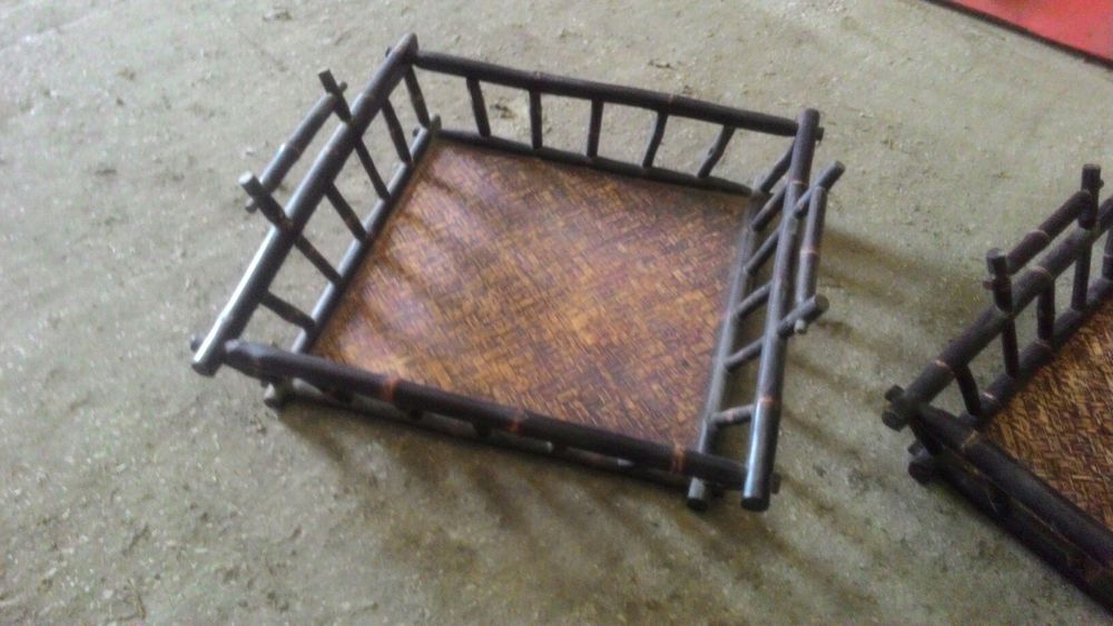 Cestos em Bambú em bom estado