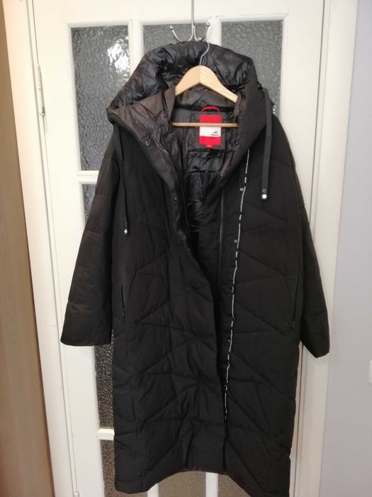 Пуховик зимовий, чорний, 52-54