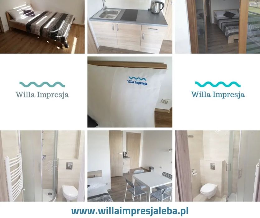 ŁEBA Willa Impresja Noclegi Pokoje Apartament Studio blisko morza ŁEBA