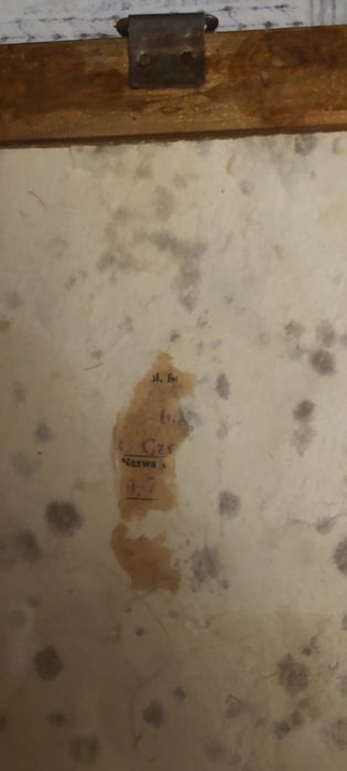 Obraz/Ikona Matki bożej czestochowskiej. Dewocjonalia z 70lat. PRL.