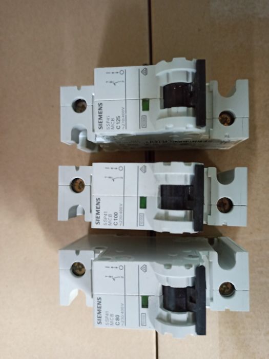 Автоматы 80, 100, 125А DC/AC Siemens 5SP4... инвектор+аккумулятор