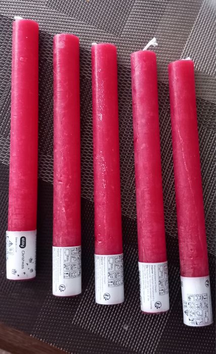 Świece rustykalne 5 sz.