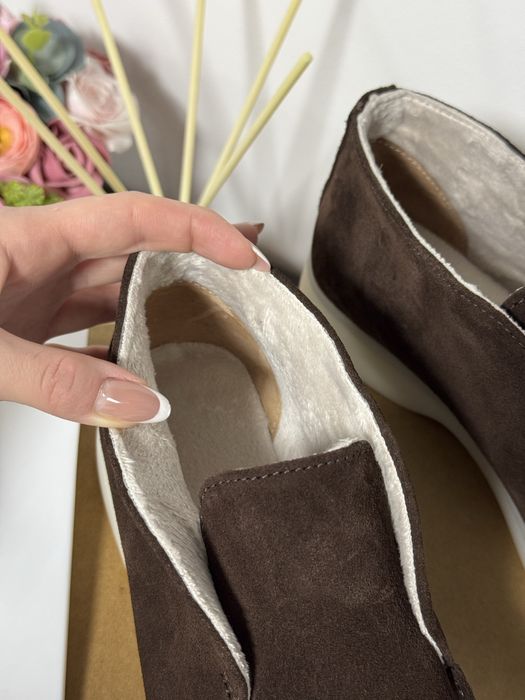 Лоферы зимние, на байке