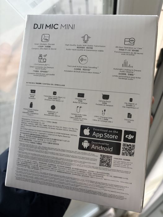 Бездротовий петличний мікрофон Dji Mic Mini 2TX+1RX+ charging case