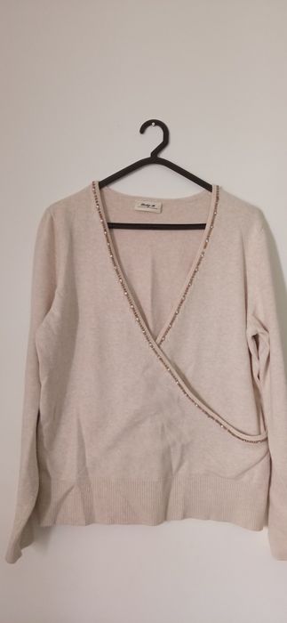 Camisola de malha bege