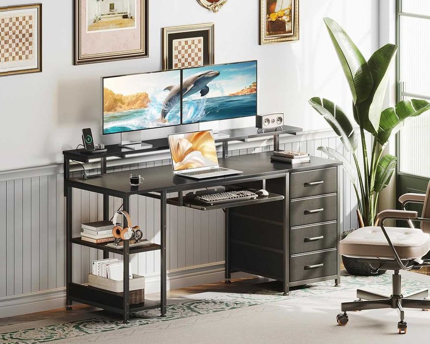 Nowe biurko komputerowe / blat 140x52/ stanowisko PC / stół ODK !K605!