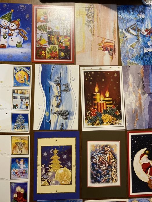 Lote de 19 Postais de Natal e outros + cartoes lembranca