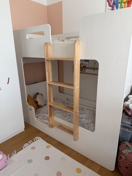 Łóżko dziecięce piętrowe SMARTWOOD