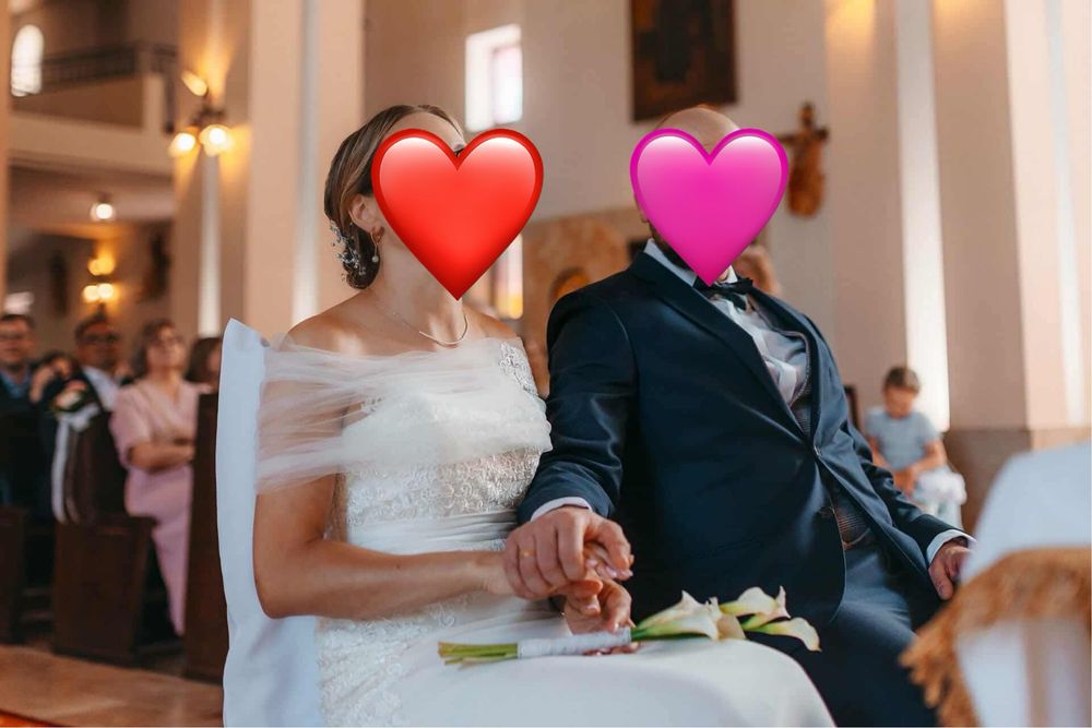 Suknia ślubna hiszpanska rozmiar M PIEKNA