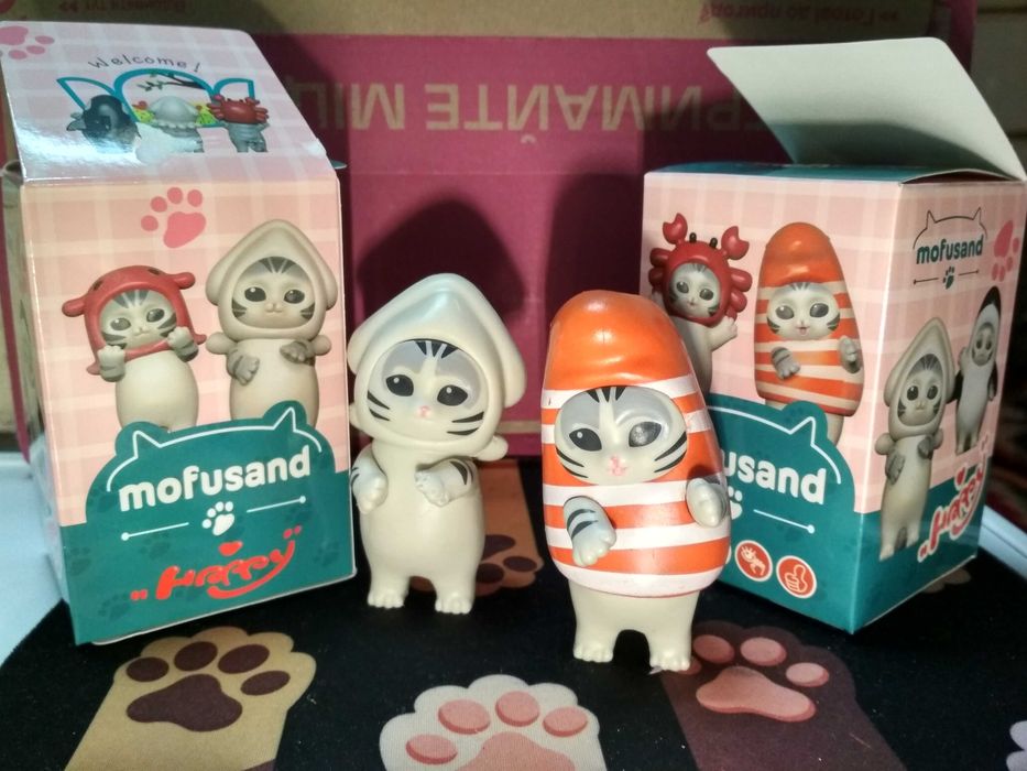 Колекційна фігурка "котик". Mofusand.