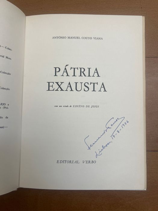 Pátria exausta - António Manuel Couto Viana