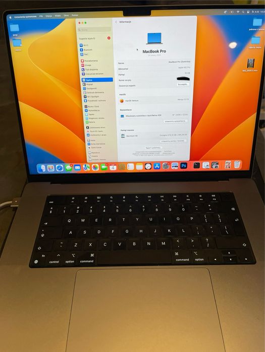 Macbook m2 pro 16 cali