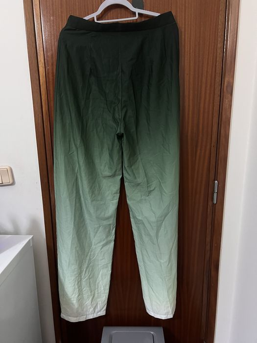Calça verde escuro