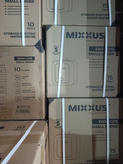 Бойлер 50 л 80 л 100 л Mixxus сухий мокрий ТЕН гарантія