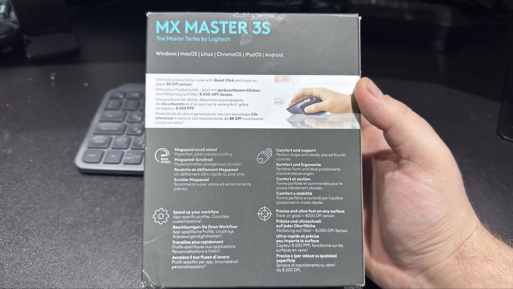 Logitech MX Master 3S Graphite — Ідеальний стан, Гарантія
