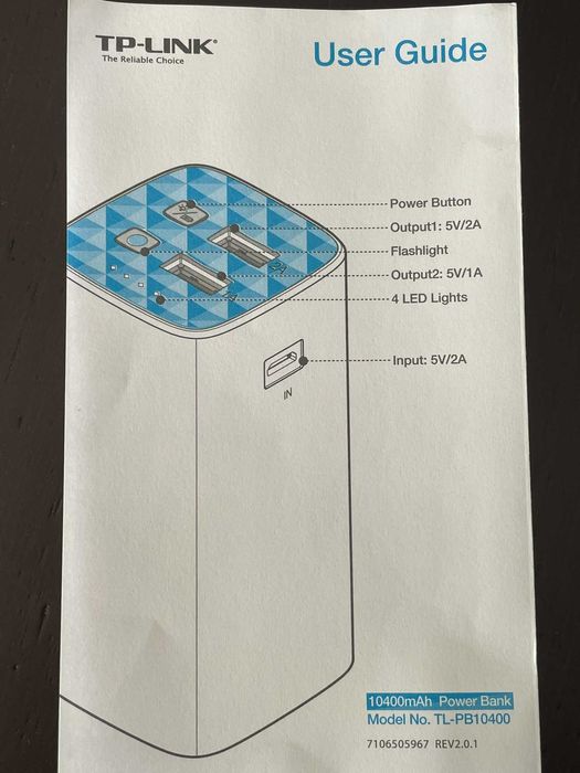 Powerbank TP-Link 10400mAh